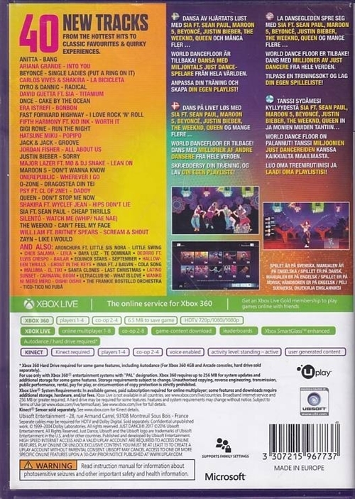 Just Dance 2017 - XBOX 360 (B Grade) (Used) (Eng)